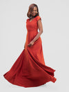 Azari Wedding Guest Maxi Dress - Rust