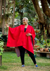 Durban Reversible Cape - Red