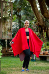 Durban Reversible Cape - Red