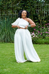Hasna Palazzo Set - White